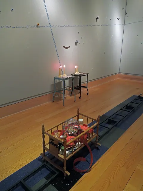 Cosmogony 2.0: east wall with carts and "chance" crib