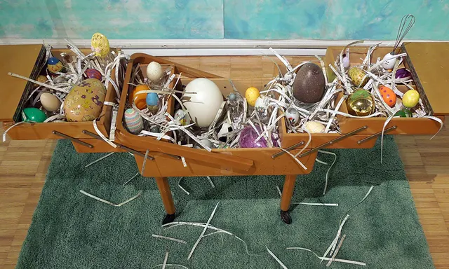 Cosmogony 2.4: The Cosmic Egg: cart with eggs