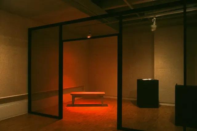 Mneme XII: Voices: southern section of gallery with marbled bench
