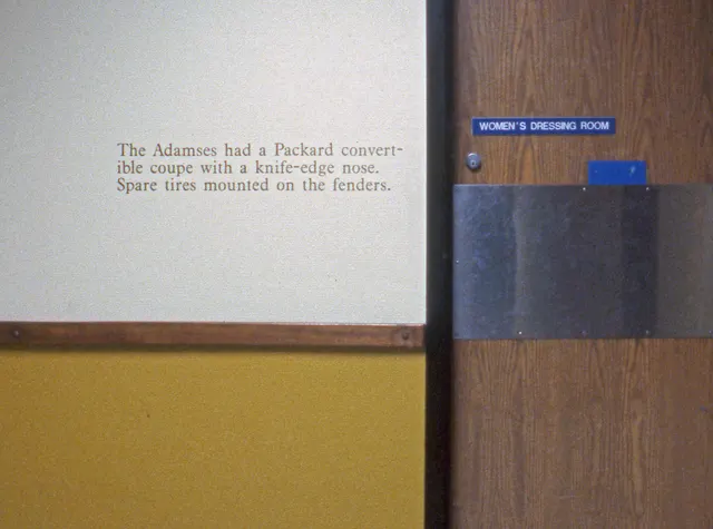 Mneme XII: Voices: memory text installation “extension” in hallway