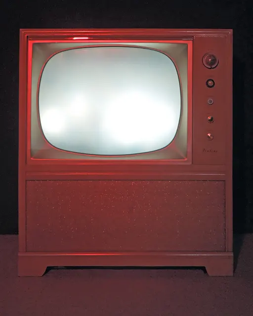 Mneme XVI: Learning to Draw: detail: flickering television