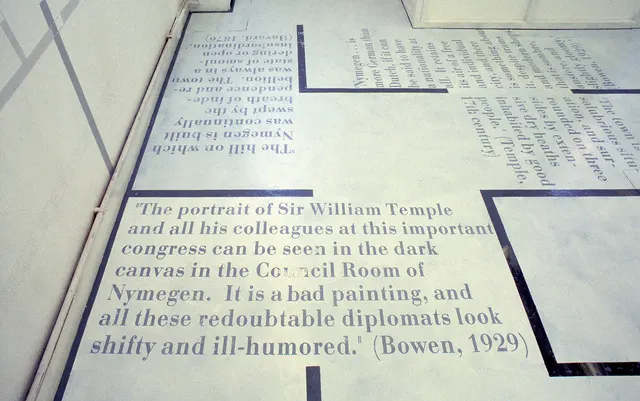 Mneme XXVII: Dolhuis [Madhouse]: floor maze and text detail