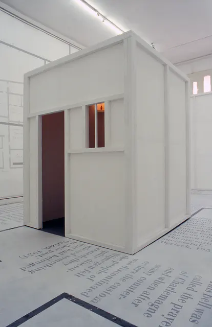 Mneme XXVII: Dolhuis [Madhouse]: view of cell reconstruction from rear of gallery