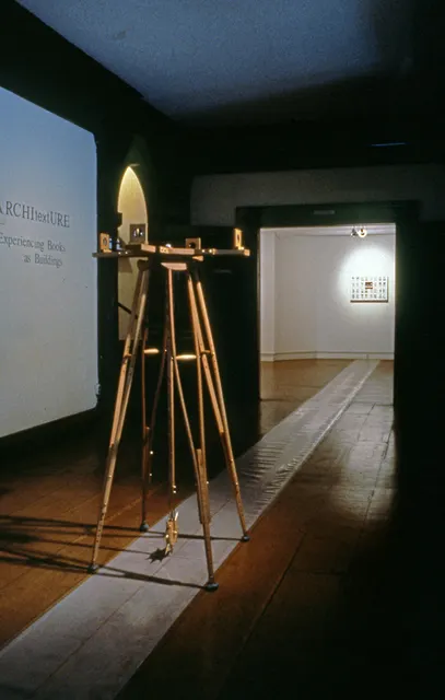 Speaking Volumes: This Will Kill That: center viewing device, looking east to “THIS” panel