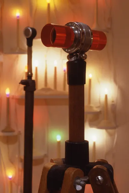 Surveying Desire II: Prospect & Refuge: acrylic rod viewing device