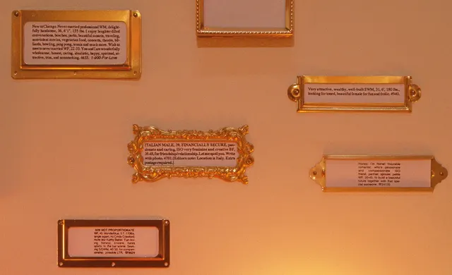 Surveying Desire II: Prospect & Refuge: personal ad detail