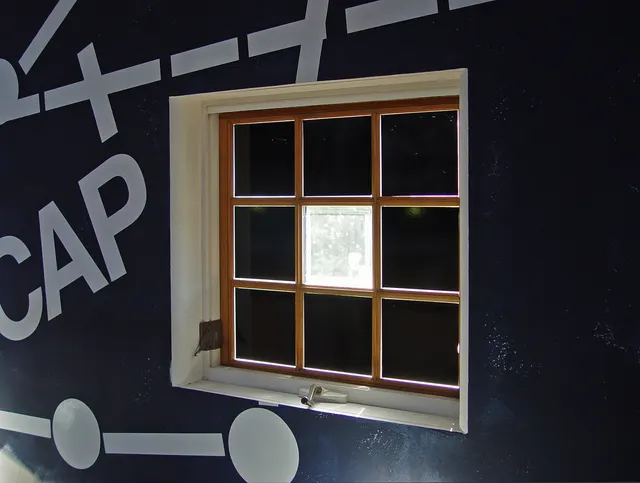Surveying Desire XIII: Observatory: Capricorn wall detail with window grid