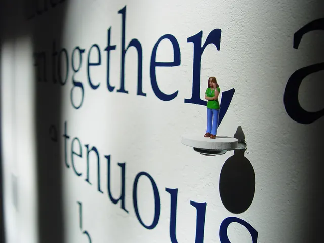Surveying Desire XIII: Observatory: wall detail with tiny figure on one-inch platform