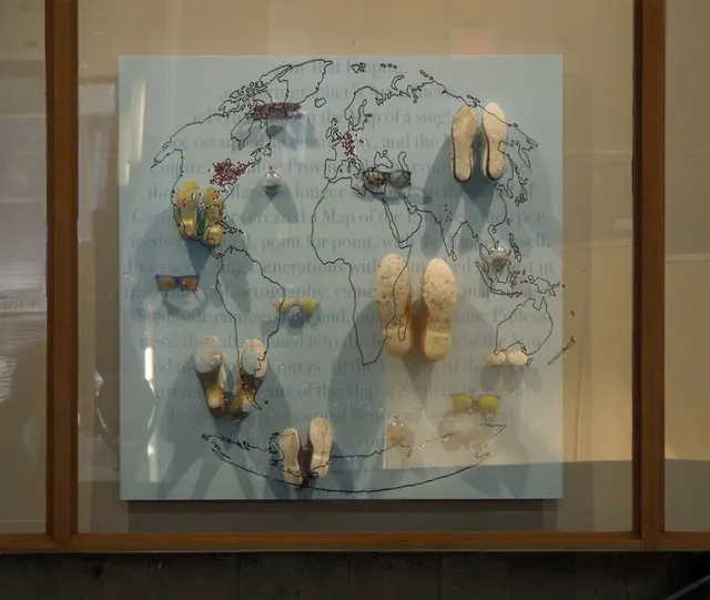 Terra Firma III: view of panel through map