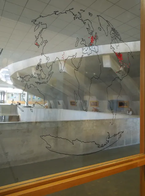Terra Firma III: map from inside of window